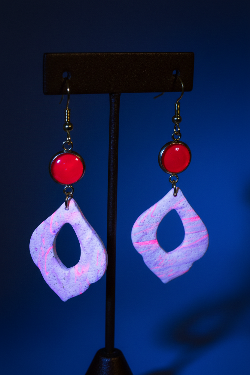 80's nr 3 - Efecto fosforescente fondo azul marino