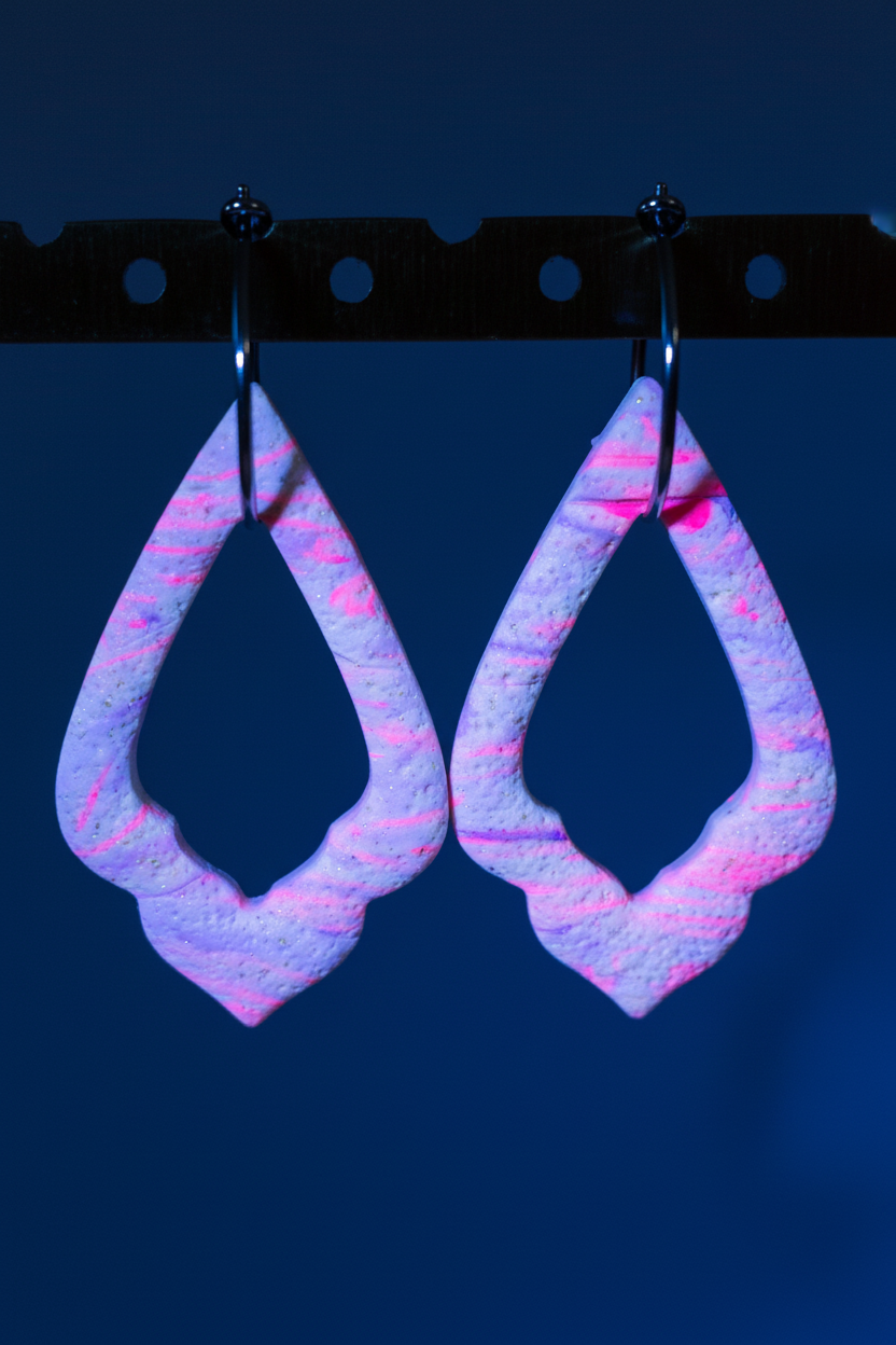 80's nr 5 - Efecto fosforescente con luz azul