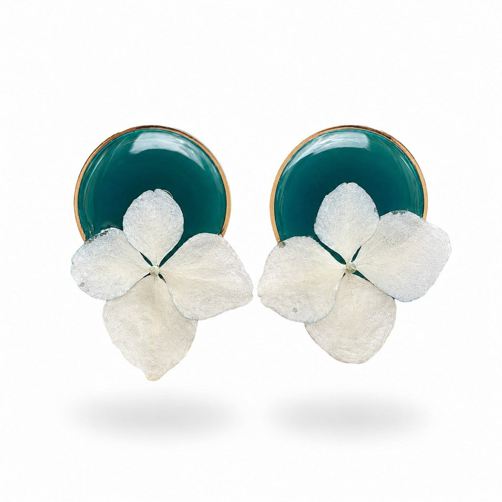Pendientes Hortensia I - vista frontal