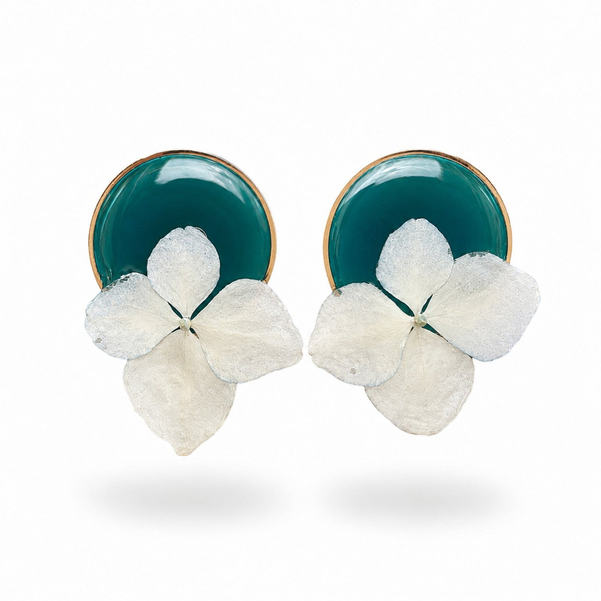 Pendientes Hortensia I - vista frontal