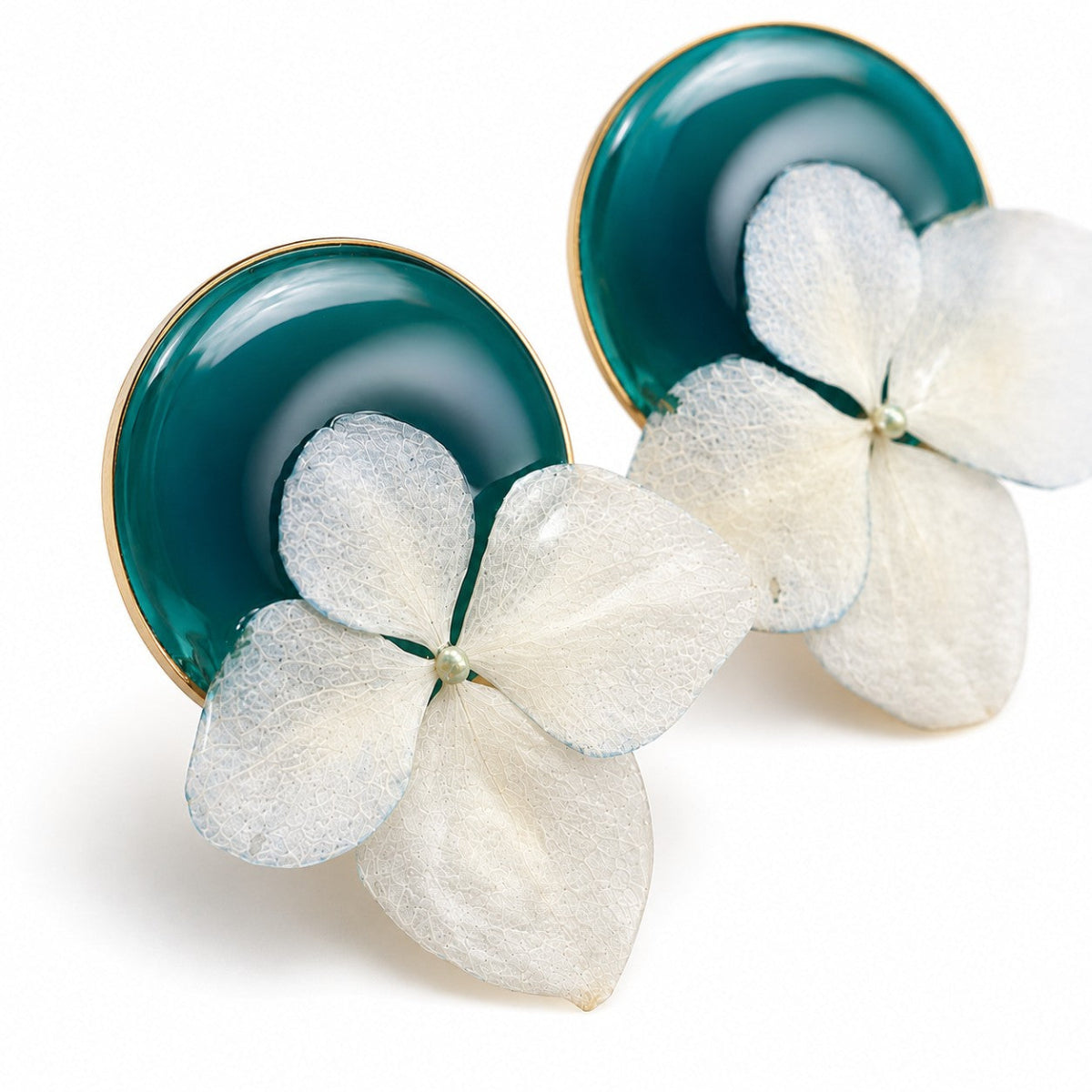 Pendientes Hortensia I - vista lateral