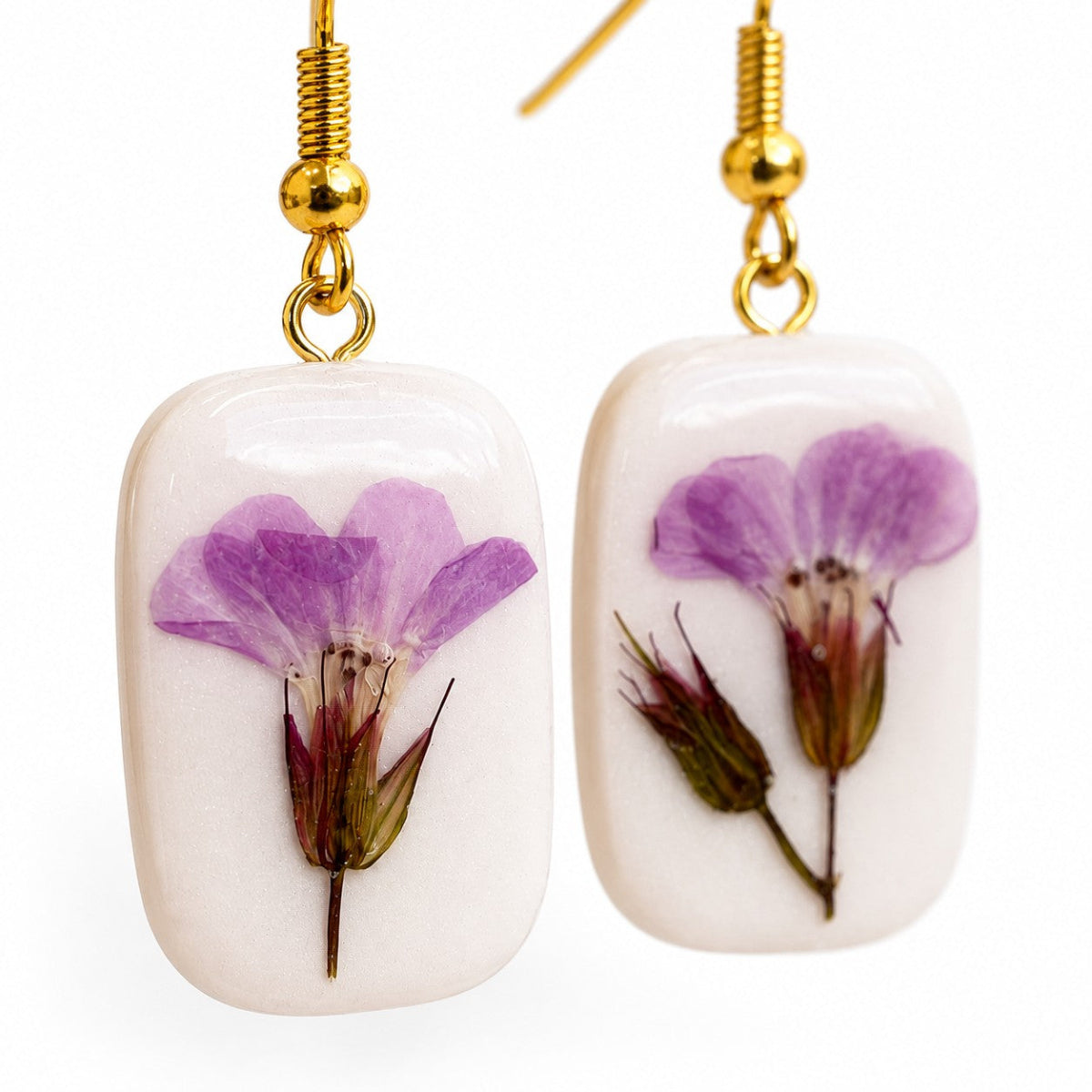 Pendientes Stankstorkenebb III - detalle flor