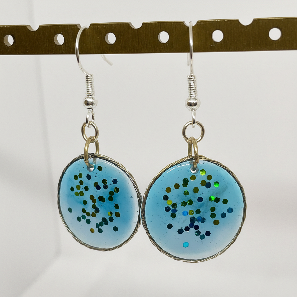 Aurora Borealis Earrings Enhanced