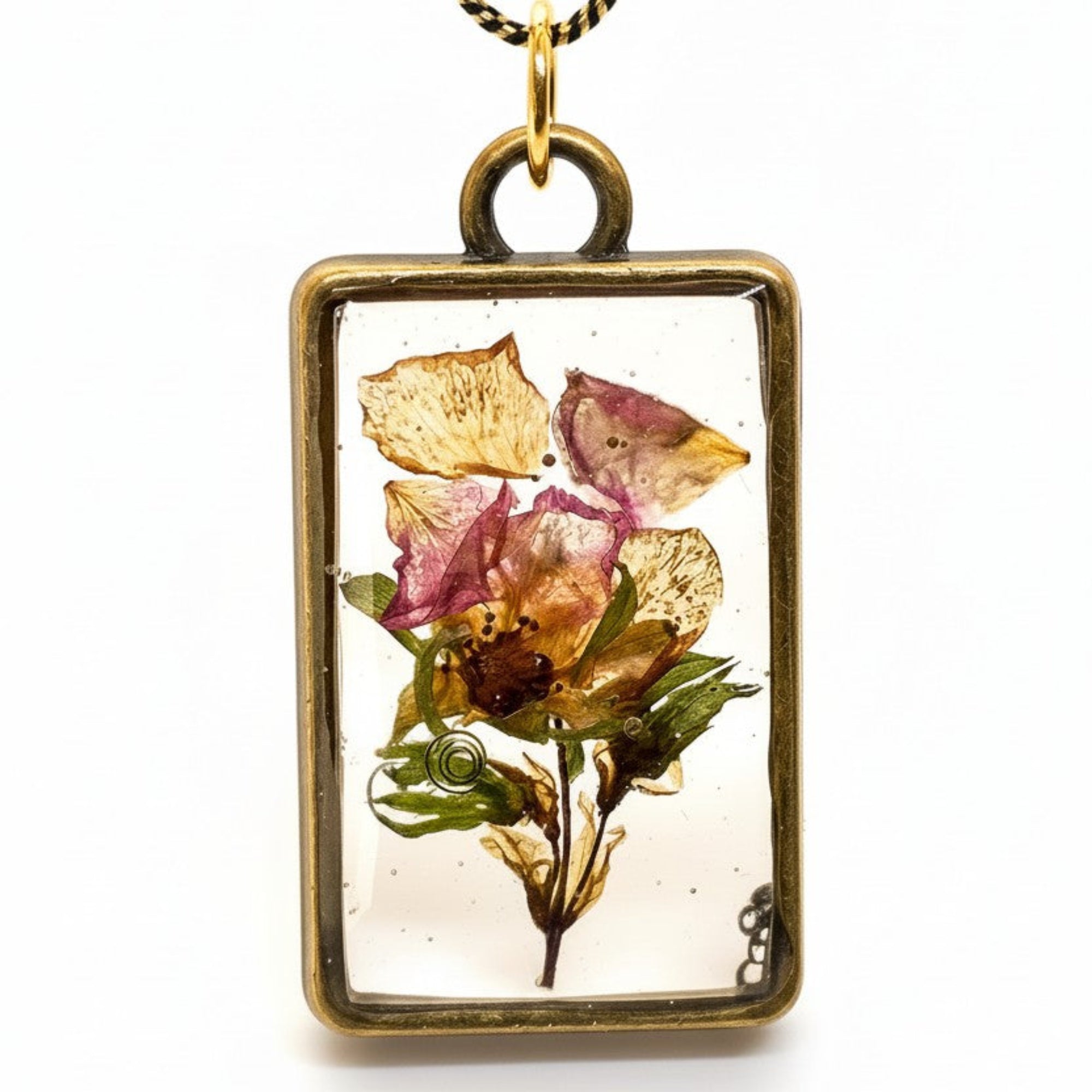 Under vannet - Epoxy Resin Anheng med Tørrede Blomster