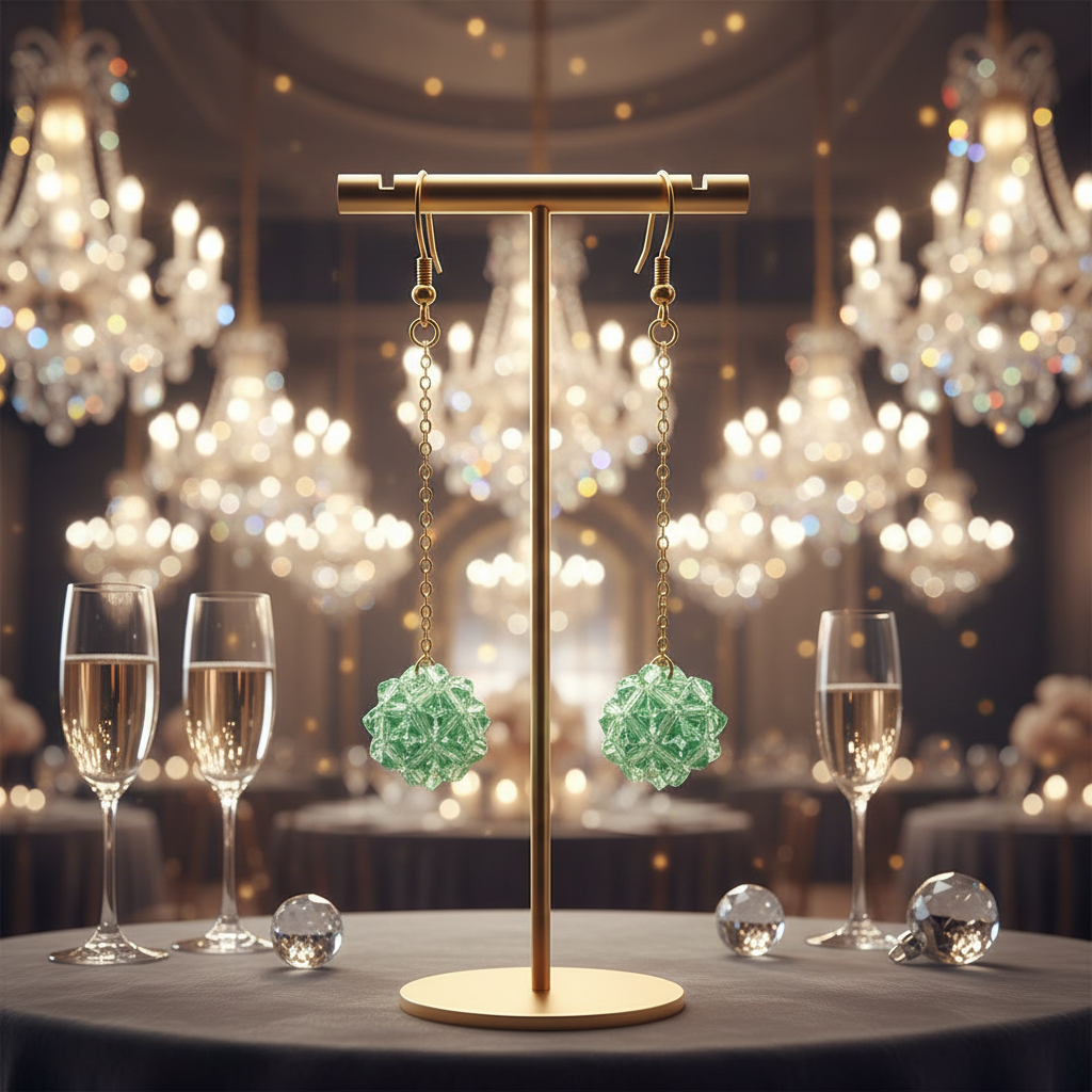 E-Boro gala con lámparas de cristal