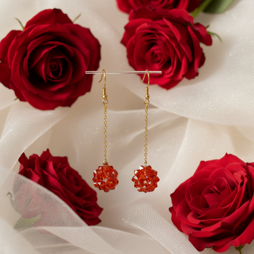 E-Ferrum con rosas rojas y gasa