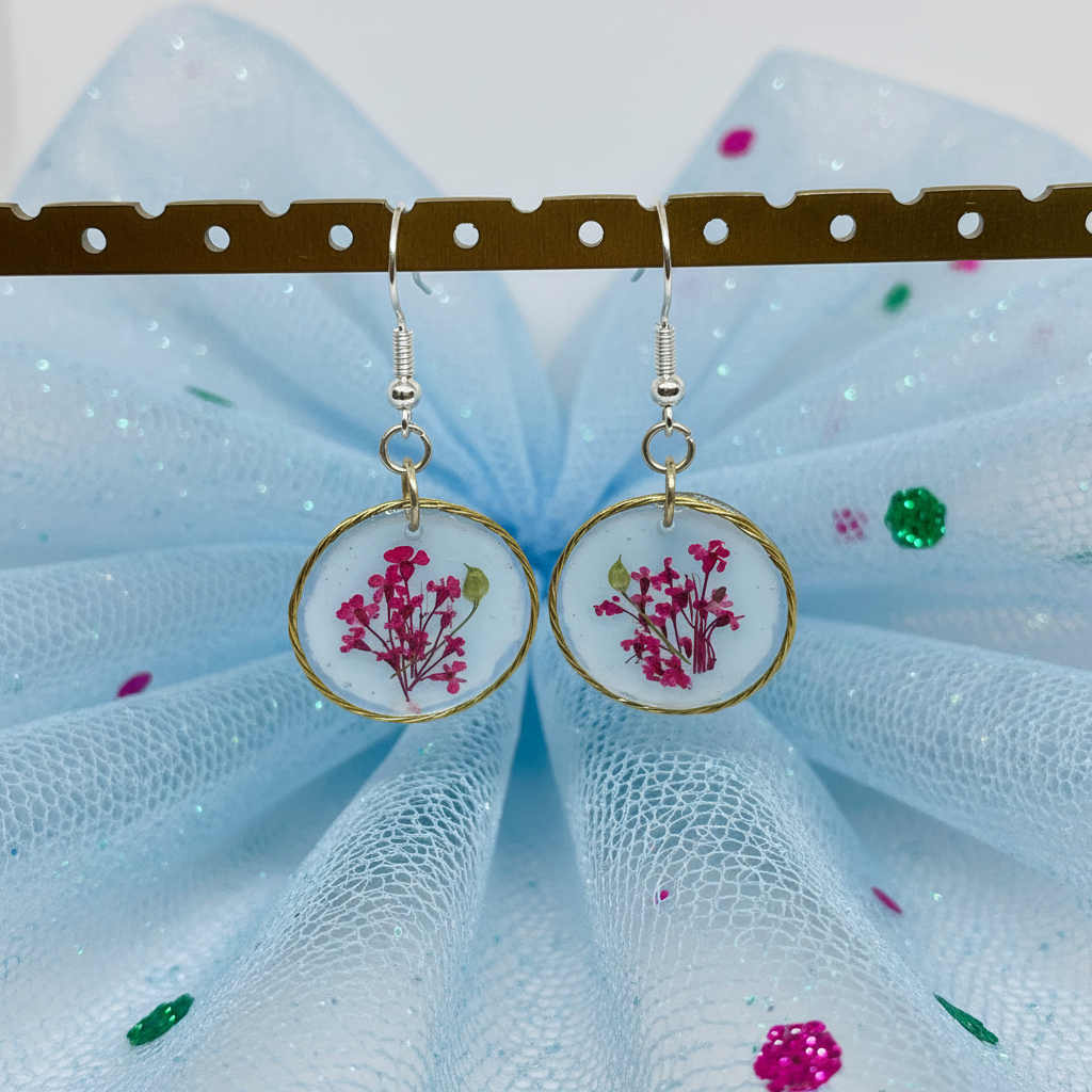 Flower in Cloud Sky Blue Gauze