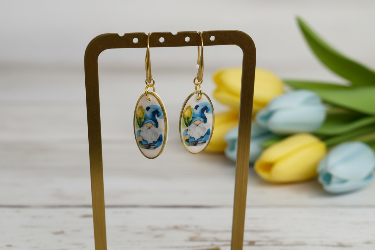 Hage Nissen con tulipanes