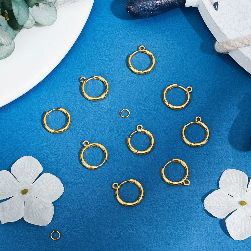 Huggie kroker 18K gullbelagt