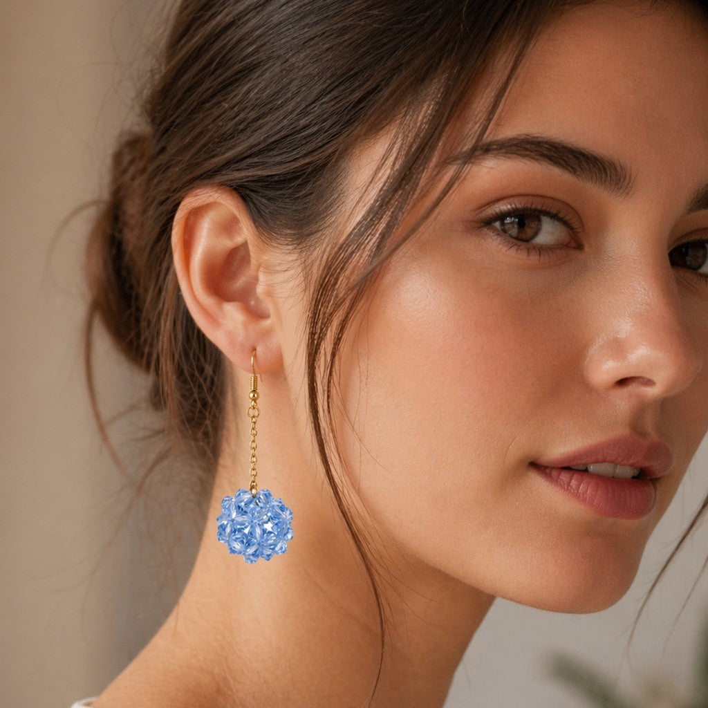 Electron - Øredobber med Swarovski-Krystaller