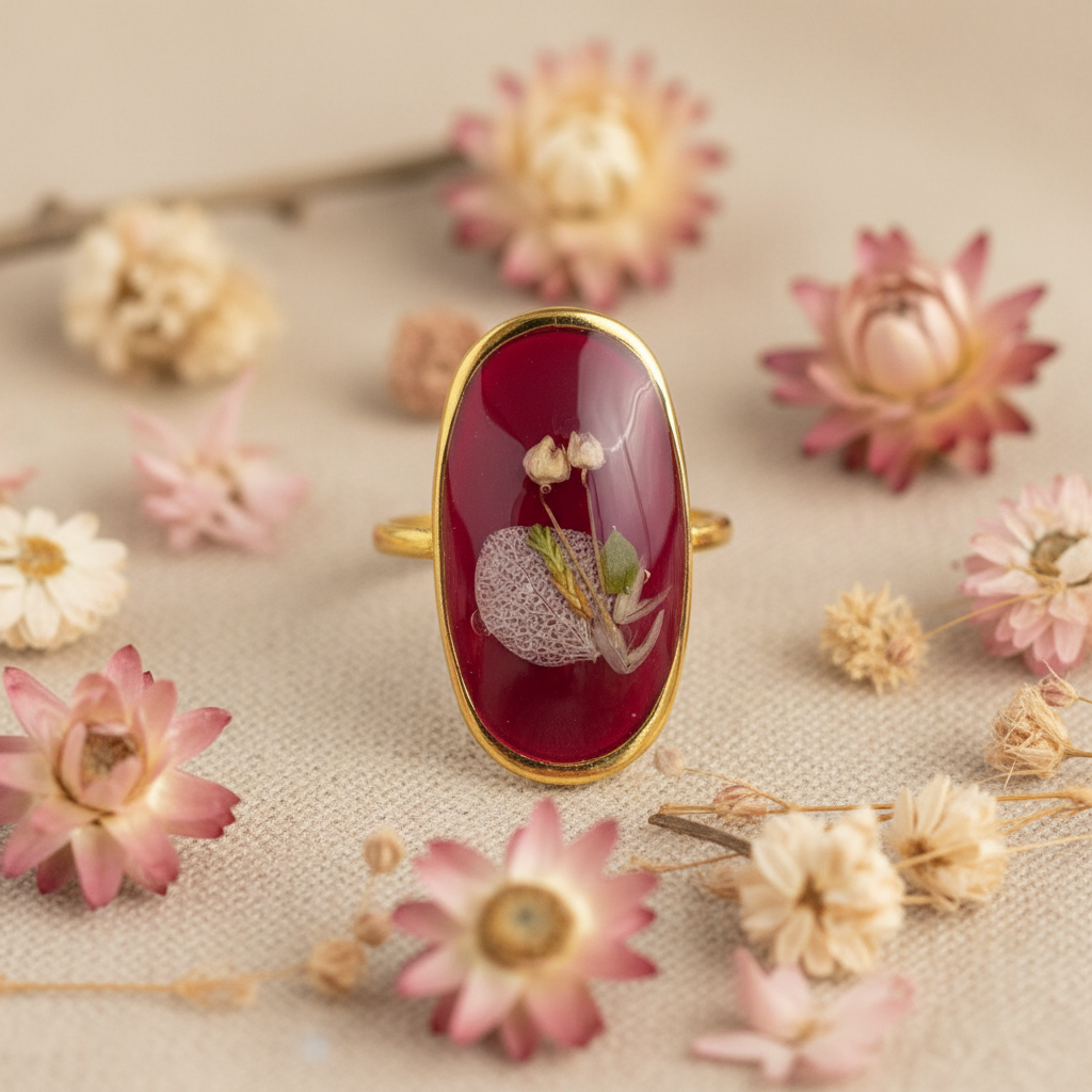 In Rødt - Epoksyharpiks Ring