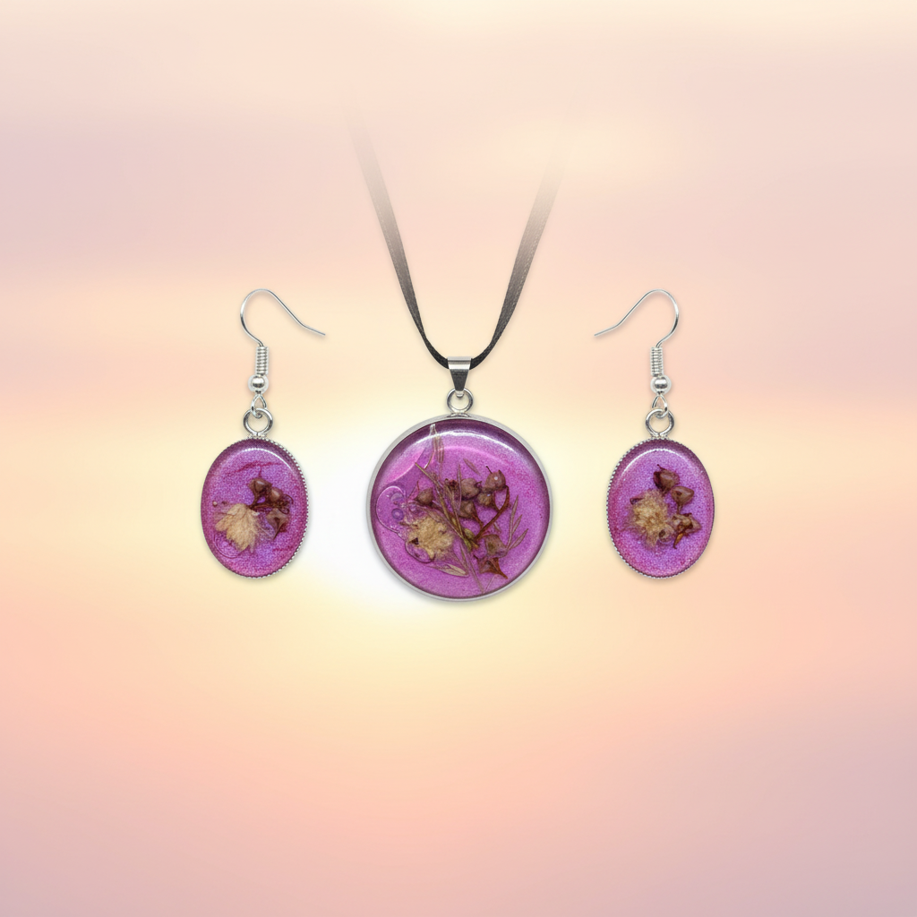 La vie en fuchsia Solid Purple Resin