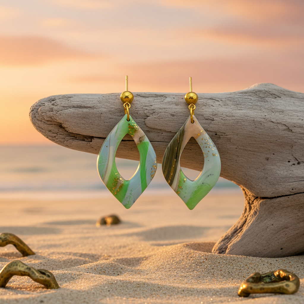 Laguna - atardecer en la playa con rama de sujeción