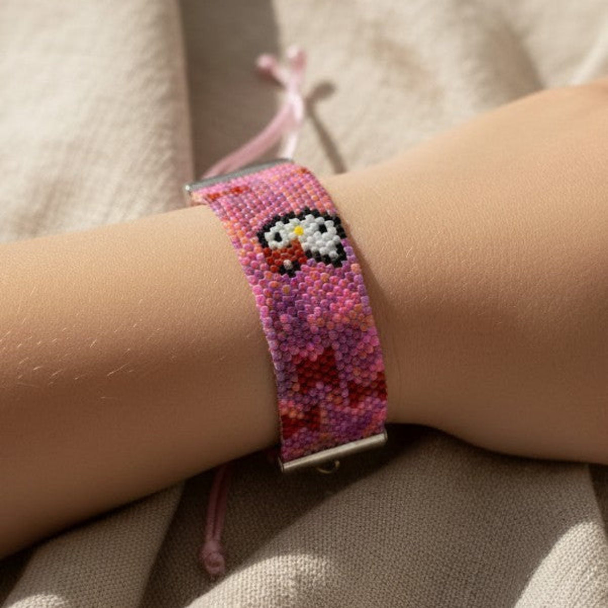 Hello Kitty - Miyuki Perle Armbånd