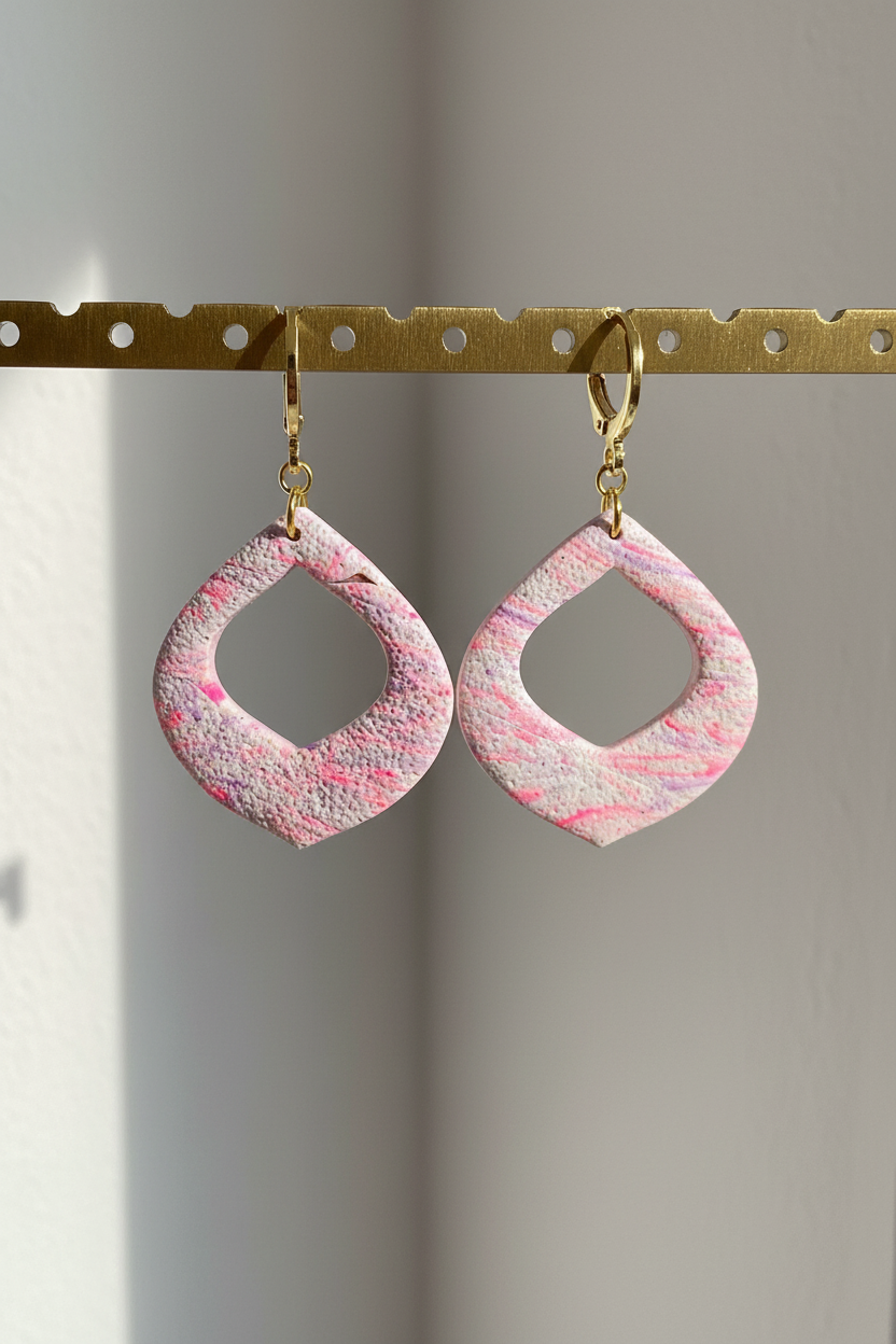 Pendientes 80's colgando