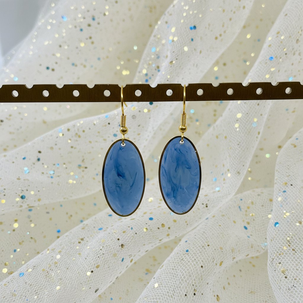 Pendientes Neptuno reales mejorados con tejido vaporoso