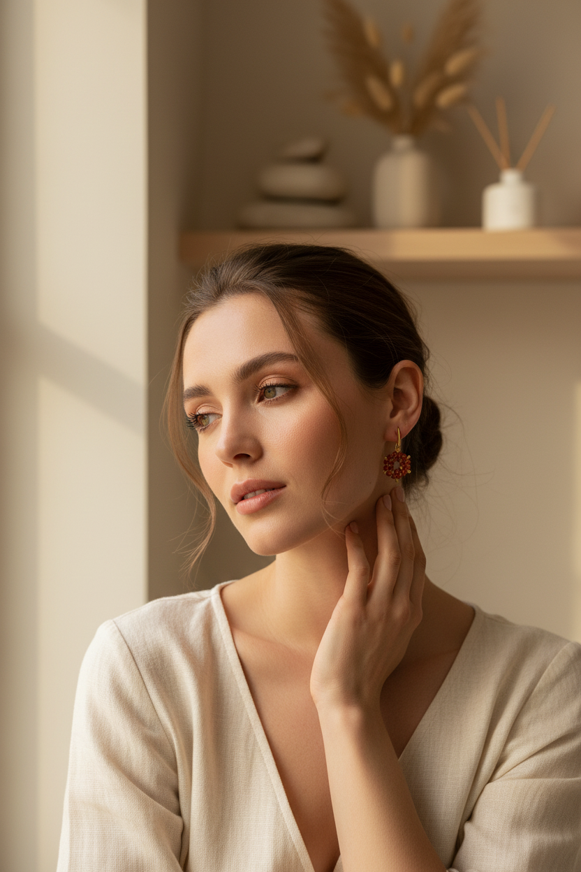 Pendientes Six - Lifestyle proporcionados