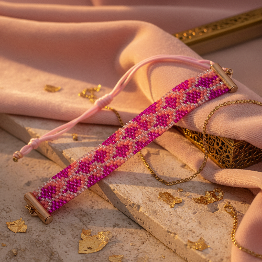 Pink blad - Estilo vintage con dorado y terciopelo