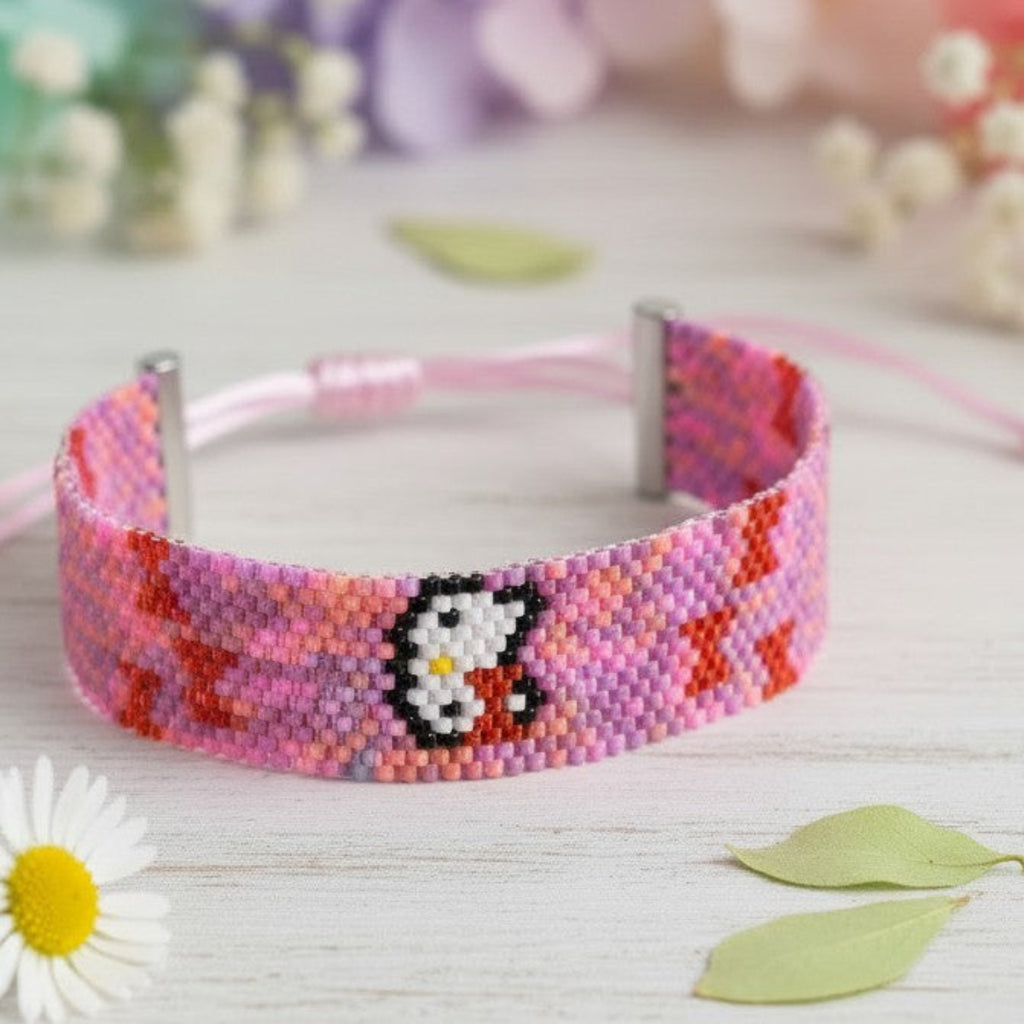 Hello Kitty - Miyuki Perle Armbånd