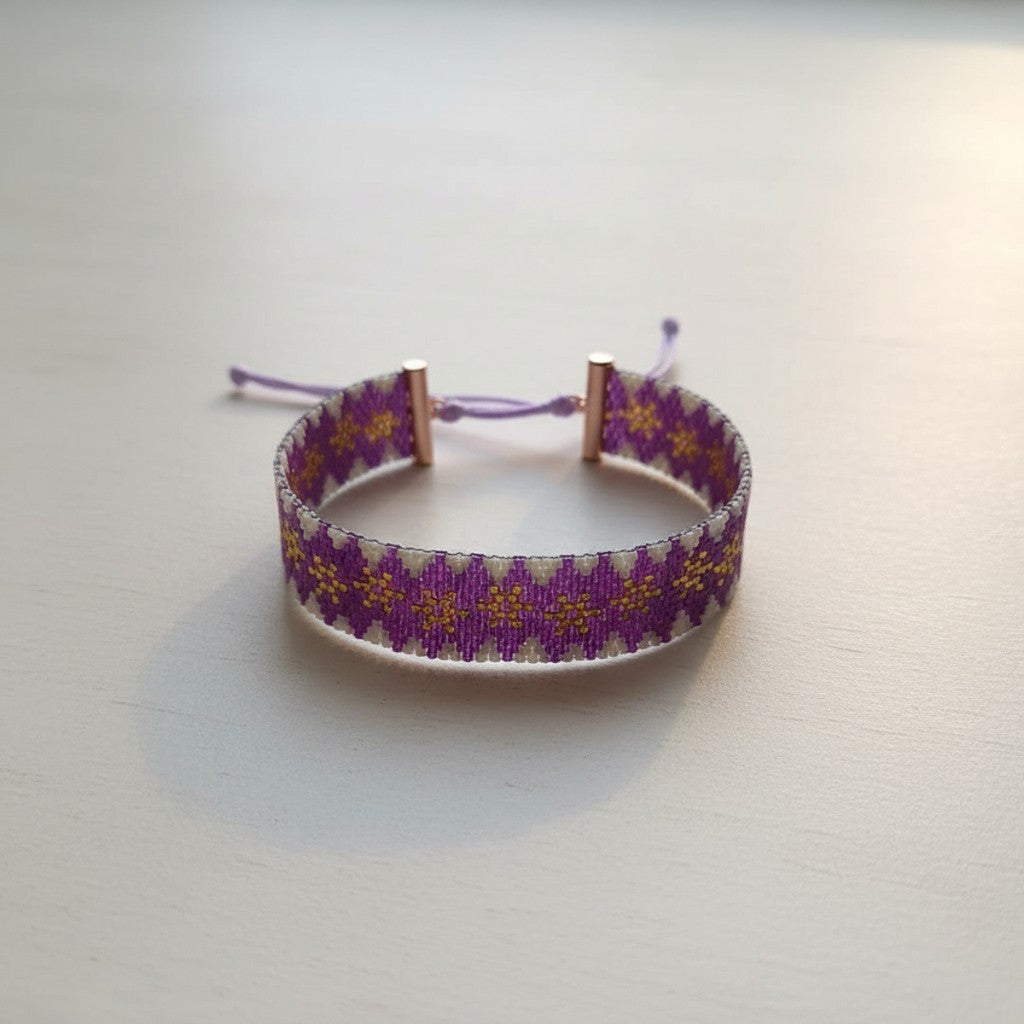 Lavander - Miyuki Perle Armbånd